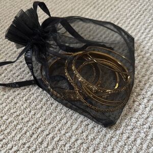 Elegant Gold Bangle Set